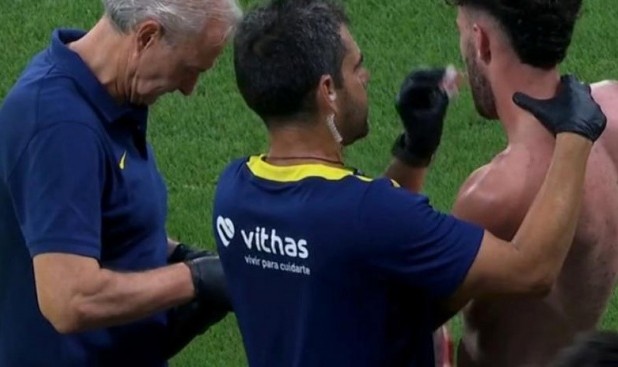 开云app-世体：马竞新援鲁杰里首秀被对手击中面部，鼻子流血